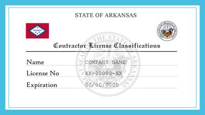 Arkansas Contractor License Classifications