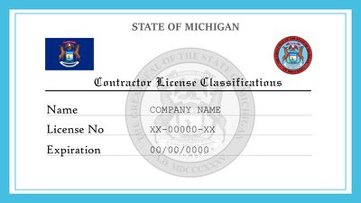 Michigan Contractor License Classifications