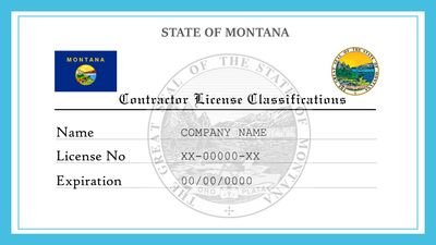 Montana Contractor License Classifications