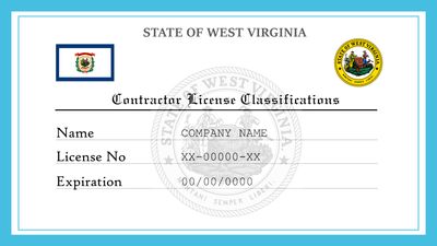 West Virginia Contractor License Classifications